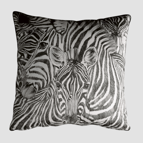 zebra cuscino quadrato TAITÙ