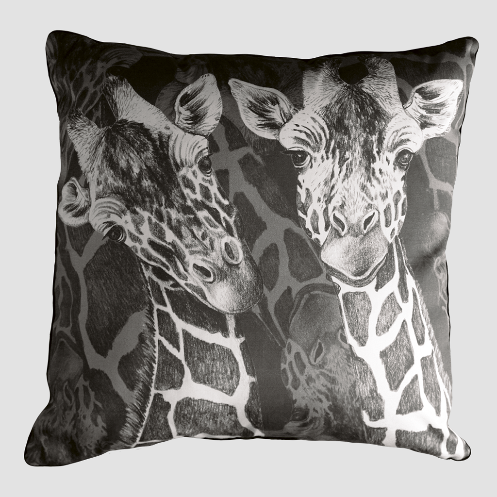 giraffe leopard square cushion TAITÙ