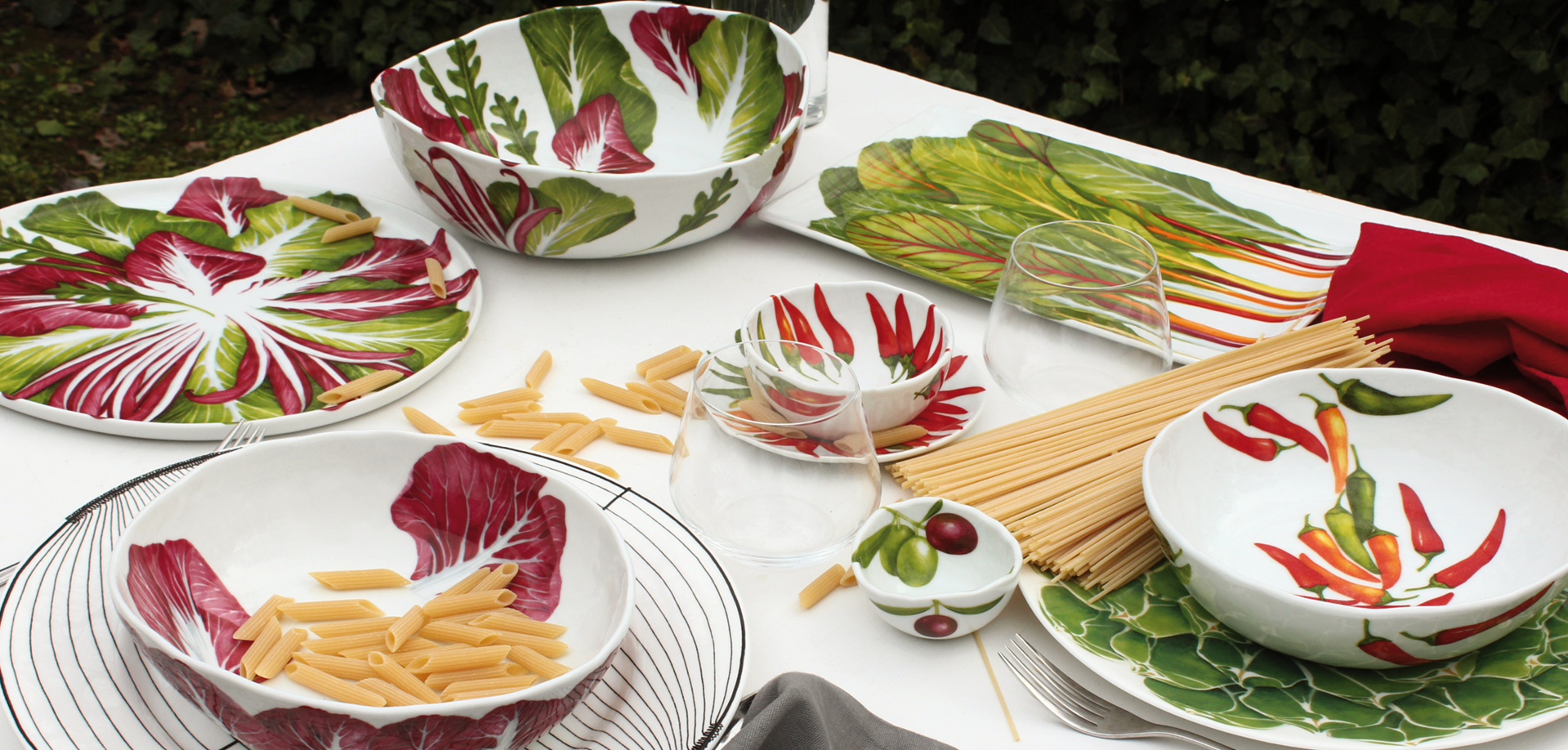 radicchio - ciotola/insalatiera media erbette - portata rettangolare TAITÙ