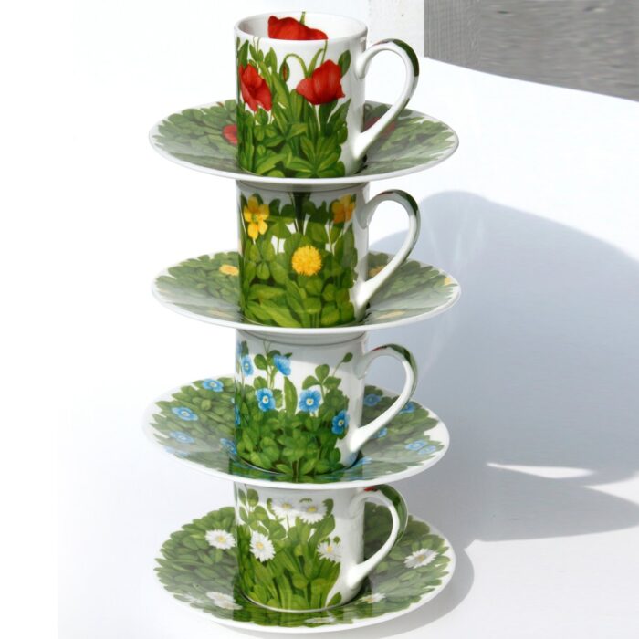 set of 4 espresso cups and saucers TAITÙ