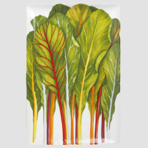Erbette Rectangular Platter - Dieta Mediterranea Vegetables Collection
