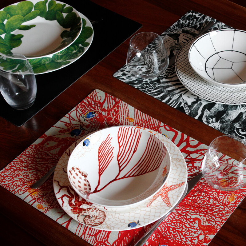 TAITÙ Mare Assiettes Plates 4 Pièces