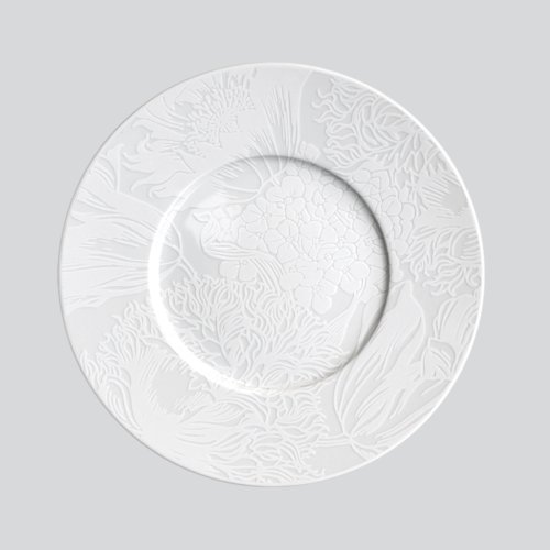 Salad Plate - White Nature Collection