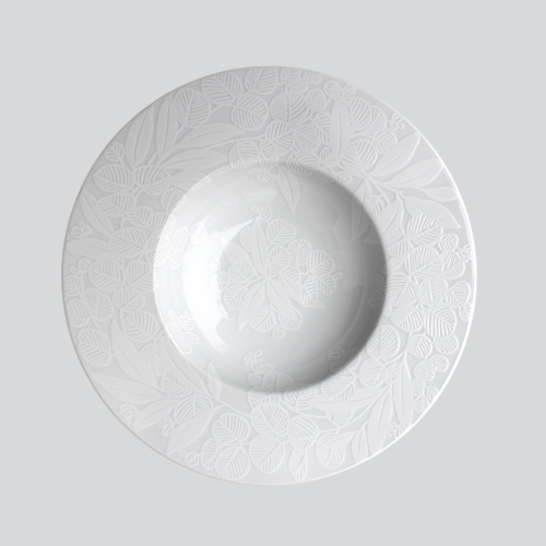 Coupe Soup Plate - White Nature Collection